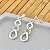 Brinco Gotas Entrelaçadas Cravejado 3,4cm - Prata 925 - Imagem 1
