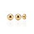 Brinco Bolinha Lisa 7mm - Banho de Ouro 18k - Imagem 1