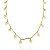 Colar Choker Rosas e Canutilhos 40cm - Banho de Ouro 18k - Imagem 1