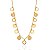Colar Choker Medalinhas Lisas e Vazadas 30cm - Banho de Ouro 18k - Imagem 1