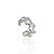 Piercing Fake Elos Vazados - Prata 925 - Imagem 1