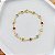 Pulseira Infantil Estrela Coloridas 15cm - Banho de Ouro 18k - Imagem 1