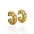 Brinco Argola Tubo Torcida Grossa 3,3cm - Banho de Ouro 18k - Imagem 1