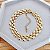 Pulseira Esteira 17cm - Banho de Ouro 18k - Imagem 1