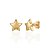 Brinco Estrela Fofa 1cm - Banho de Ouro 18k - Imagem 1