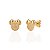 Brinco Minnie c/ Laço 1cm - Banho de Ouro 18k - Imagem 1
