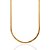 Colar Fita 2mm 32cm - Banho de Ouro 18k - Imagem 1