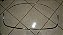 Gordini Dauphine Jogo De Friso Vidro Vigia Traseiro Original - Imagem 1