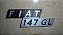 Fiat 147 GL Emblema original da Tampa Traseira Novo Com Pino - Imagem 2