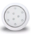 Refletor de LED Para Piscina 9W 80 mm Corpo Branco - Imagem 1