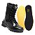 Coturno Masculino Bota Militar Leve Couro Legitimo Auto Brilho Palmilha de GeL - Imagem 2