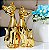 Estatueta Gatos Apaixonados - Cerâmica - Dourado Ouro - Imagem 1