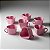 Jogo 10 Xícara Coração Para Café Cor Rosa 100 Ml Especial Dias Mães - Imagem 4