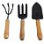 Conjunto com 3 Ferramentas De Mão Para Jardinagem Jardim - Imagem 1