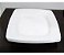 Kit 10 Prato Quadrado Branco Plástico 24cm Lanche Churrasco - Imagem 3