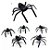 Kit 40 Aranhas De Plástico Brincadeira Divertida Susto Preta - Imagem 1