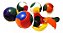Kit 12 Bolas Quebra Cabeça Coloridas Brinquedo Infantil - Imagem 1