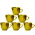 Kit 12 Xícara Pequena Café Cafézinho Dourada Linda - 50 ML - Imagem 1