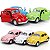 Kit 4 Fusca Miniatura De Metal Carrinho Coleção Fusquinha Cor Sortidas Abre Porta Fricção - Imagem 1