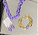 Pulseira dourada elo lilac - Imagem 2