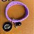 Pulseira borrachinhas lilac pingente búzio - Imagem 1