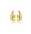 Brinco ear hook gota dourado - Imagem 1