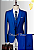 Terno Slim Azul Royal com Colete - Imagem 2