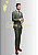 Terno slim verde Oliva costume - Imagem 4
