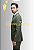Terno slim verde Oliva costume - Imagem 3