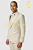 Costume de Terno Slim Bege claro areia lapela pick label - Imagem 2
