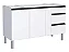 COZIMAX GAIA GABINETE ACO 1,20 m 3 gav BR PUXADOR PRETO - Imagem 1