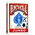 BARALHO BICYCLE JUMBO INDEX VERMELHO - Imagem 1
