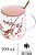 CANECA DE VIDRO COM TAMPA E COLHER SAKURA 500ML - Imagem 3