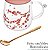 CANECA DE VIDRO COM TAMPA E COLHER SAKURA 500ML - Imagem 2