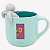 CANECA 350ML C/INFUSOR P/ CHA FRIENDS VIBRANT COLOR  Ean :7908623039687 - Imagem 2
