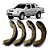 Jogo Sapata de Freio Traseiro c/ Lona Nissan Frontier X-Terra - Imagem 1