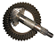 Coroa Pinhao Eixo Traseiro 43x13 Dana 44 Ranger Troller S10 - Imagem 2
