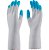 Luvas Antialérgica com Grip Antideslizante e Pontas dos Dedos Reforçadas Silk Touch Super Safety - Imagem 3