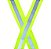 Colete de segurança em X verde ou laranja com refletivo Plastcor - Imagem 4