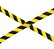 Fita Zebrada 70mmx200m amarelo com preto para demarcação e sinalização sem adesivo - Imagem 4