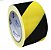 Fita Zebrada 70mmx200m amarelo com preto para demarcação e sinalização sem adesivo - Imagem 2