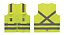 Colete Segurança Refletivo Sinalização 4 Bolsos Amarelo Kalipso - Imagem 3
