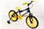 Bicicleta Infantil Masculina Aro 16 preto/amarela - Imagem 3