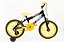 Bicicleta Infantil Masculina Aro 16 preto/amarela - Imagem 1