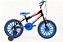 Bicicleta aro 16 infantil Preta/Azul - Imagem 1