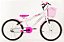 Bicicleta Infantil Menina Aro 20 branca c/ac - Imagem 1