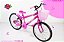 Bicicleta Infantil Menina Aro 20 pink c/ac - Imagem 1