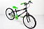 Bicicleta Infantil  Aro 20 preta com verde - Imagem 2