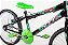Bicicleta Infantil  Aro 20 preta com verde - Imagem 3
