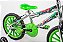 Bicicleta Infantil Masculina Aro 16 cromada verde - Imagem 2
